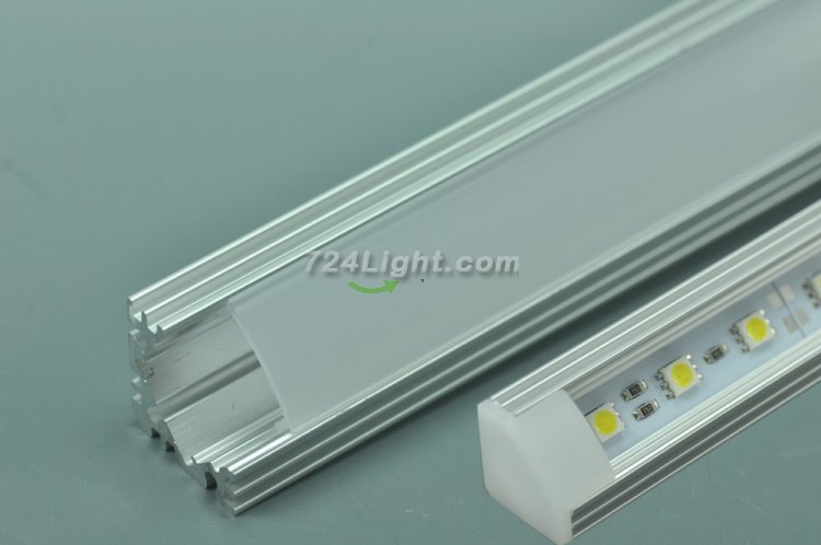 (image for) Good Cooling LED Aluminium Extrusion U Recessed LED Aluminum Channel 1 meter(39.4inch) LED Profile