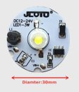 (image for) 1W 3W DC12V-DC24V LED PCB Component 30mm Wide Round Board