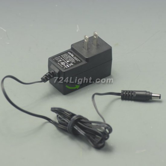 (image for) UL Listed 12W 12V 1A Transformer DC5.5mm x2.1mm Power Supply For LED Lighting With Power cord