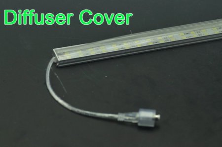 (image for) Double Row 1Meter LED Strip Bar 39.3inch 5630 5050 LED Diffuser Waterproof Bar With Frosted Cover Rigid LED Strip With Clear Frosted Cover 12V With DC connector 144LEDs/M