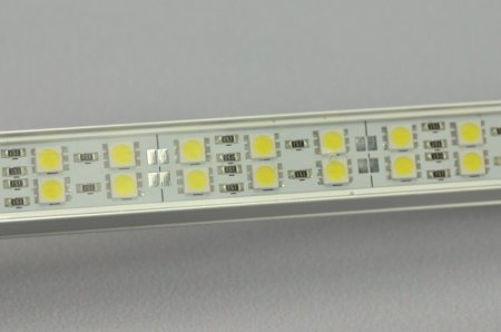 (image for) 1.2meter Double Row Waterproof LED Strip Bar 48inch 5050 Rigid LED Strip 12V With DC connector 168LEDs