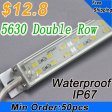 (image for) Wholesale Wholesale Waterproof Double Row LED Strip Bar 39.3inch 5630 1Meter Rigid LED Strip 12V 144LEDs/M
