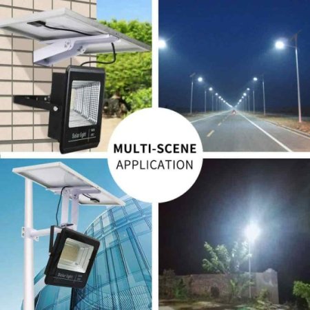 (image for) 200W Solar Flood Light, IP67 Waterproof LED Flood Light Super Bright Garden Lighting Solar Street Light