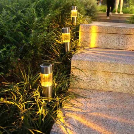 (image for) Solar Lawn Light, Waterproof Hollow Projection Solar Floor Light for Garden Passage Lawn Paths (2 Pack)