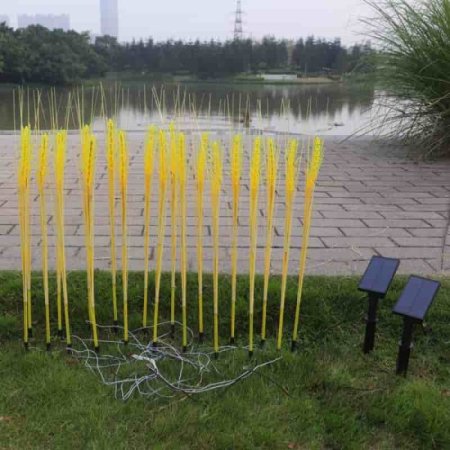 (image for) Outdoor Solar Wheat Ear Lamp Waterproof Garden Decoration Courtyard Light Sensing Simulation Wheat LED