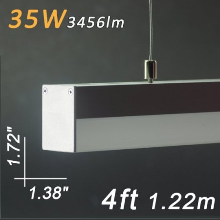 (image for) Linear pendant lighting 4ft 1.2 Meter 1.72" x 1.38" 35W DC 12V
