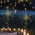 (image for) 1 Pack Firework Lights LED Copper Wire Starburst Lights 8 Modes For Party Yard Garden