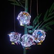 (image for) Hanging Butterfly Orb Solar Lights, Outdoor Yard Hanging Mesh Orb Colorful Waterproof Durable Metal Decorative