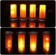(image for) Simulation Flame Solar Lamp, Mason Jar Lid Creative Decorative Solar Mason Jar Lid Lamp For Outdoor Home Decor