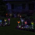 (image for) Solar Butterfly Lights, 3 Pack Garden Solar Lights Outdoor, Multi-Color Changing LED Solar Lights, Solar Stake Light with IP65 Waterproof Fiber Optic Butterfly Decorative Lights