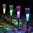 (image for) Solar Garden Lights, Waterproof Multi-Colored Solar Landscape Lights for Yard, Patio, Walkway, Garden Decor(2 Pack)