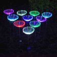 (image for) Solar Garden Fiber Jellyfish Lights, 7 Color Changing Outdoor Decorative, IP65 Waterproof Solar Powered-2 Pack