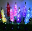 (image for) Solar Garden Lights, 5 Pack Waterproof Solar Violet Lights Flower Stakes for Landscape Path Yard Lawn Decoration