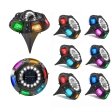 (image for) Solar Ground Lights, 22 LED Upgraded Bright Outdoor Color Changing in-Ground Lights for Yard Patio Pathway Deck Lawn (8 Pack)