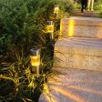 (image for) Solar Lawn Light, Waterproof Hollow Projection Solar Floor Light for Garden Passage Lawn Paths (2 Pack)