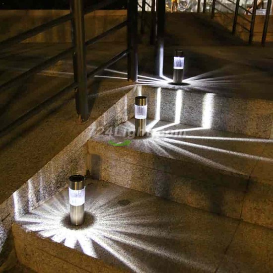 (image for) Solar Lawn Light, Waterproof Hollow Projection Solar Floor Light for Garden Passage Lawn Paths (2 Pack)