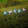 (image for) Solar Outdoor Lights Pinwheels Decorative-Colorful, for Garden Pathway Yard House-2 Pack