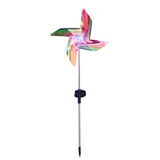 (image for) Solar Outdoor Lights Pinwheels Decorative-Colorful, for Garden Pathway Yard House-2 Pack