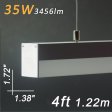 (image for) Linear pendant lighting 4ft 1.2 Meter 1.72" x 1.38" 35W DC 12V