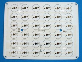 (image for) 36W 215x165mm LED High Power Rectangular Aluminum Plate 36 Series Connections For Floodlight