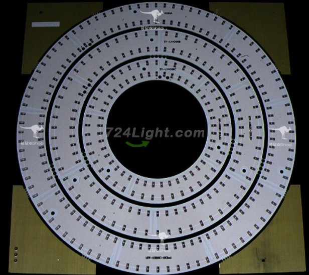 (image for) 18W 12W 9W SMD3014 Circular Aluminum Plate Combination Diameter 255mm 195mm 135mm