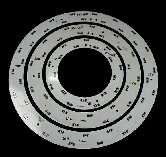 (image for) 18W 12W 9W SMD5630 5730 Circular Ceiling Light Aluminum Plate Combination Diameter 250mm 190mm 130mm
