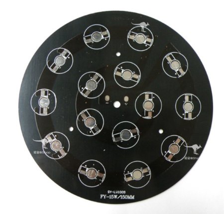 (image for) 15W 15LED High Power Aluminum Plate Diameter 150mm