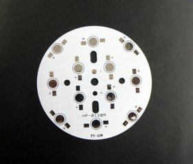 12W LED High Power Aluminum Plate 12 Series Connections Diameter 78mm