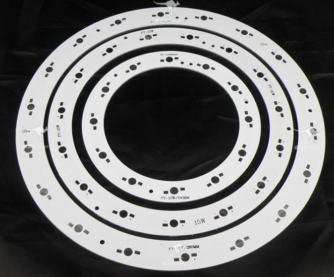 (image for) 18W 15W 12W High Power LED Aluminum Plate Combination Circular Ceiling Diameter 260mm 206mm 150mm