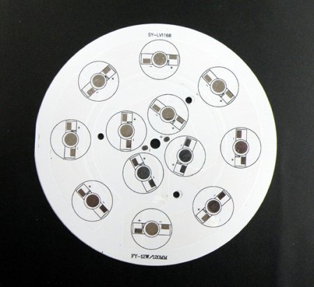 (image for) 9W 12W 15W LED High Power Aluminum Plate Diameter 120mm