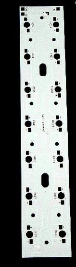(image for) 14W LED High Power Rectangular Aluminum Plate 260x48mm 14 Series Connections For U-shaped Tube