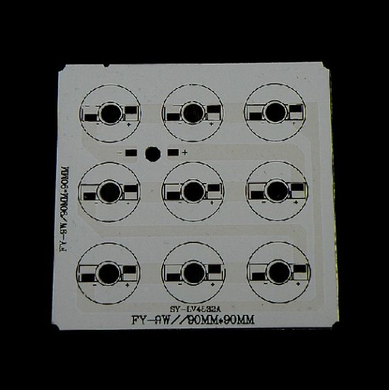 (image for) 9W 12W 16W 24W LED High Power Square Aluminum Plate For Spotlights Ceiling Light