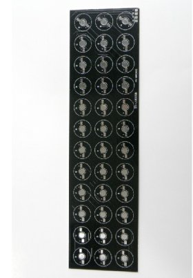 (image for) 36W 300x80mm RGB LED High Power Rectangular Aluminum Plate 12 Series Connections Common Anode