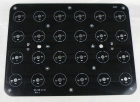 (image for) 24W 225x175mm LED High Power Rectangular Aluminum Plate 12 Series Connections 2 Parallel connections