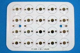 20W 145x106mm LED High Power Rectangular Aluminum Plate 10 Series Connections 2 Parallel connections For Floodlight