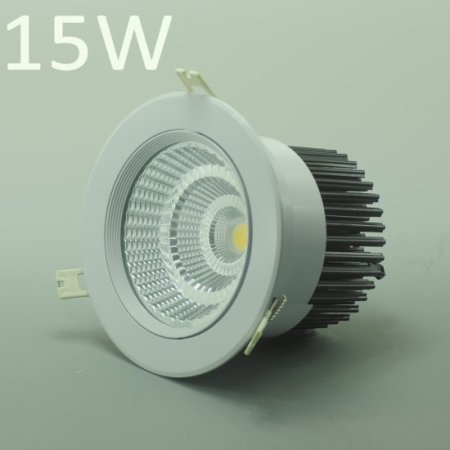 (image for) LED Spotlight 15W Cut-out 94MM Diameter 4.3" White Recessed LED Dimmable/Non-Dimmable LED Ceiling light