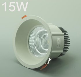 (image for) LED Spotlight 15W Cut-out 125MM Diameter 5.5" White Recessed LED Dimmable/Non-Dimmable LED Ceiling light