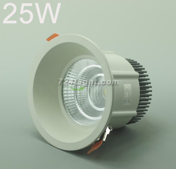 (image for) LED Spotlight 25W Cut-out 145MM Diameter 6.3\" White Recessed LED Dimmable/Non-Dimmable LED Ceiling light